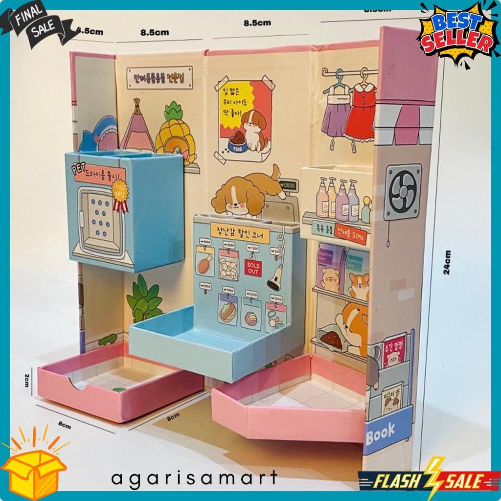 

Hd Kotak Pensil Karton Rak Berdiri Tingkat/Pencil Case/Pencil Box Diskon