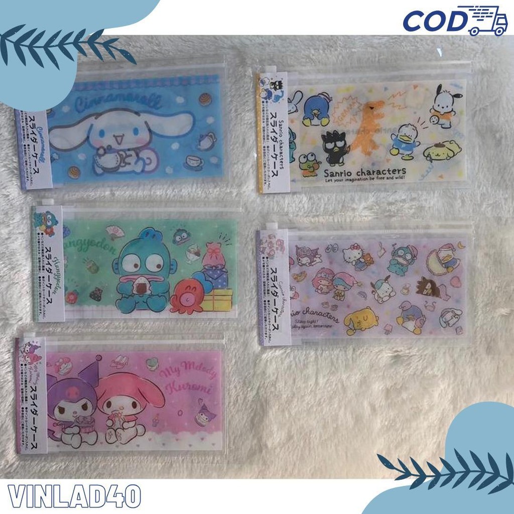 

Slider Pouch My Melody Dan Kuromi Hangyodon Cinnamoroll Sanrio Characters Sanrio Original Japan Terlengkap Dan Termurah