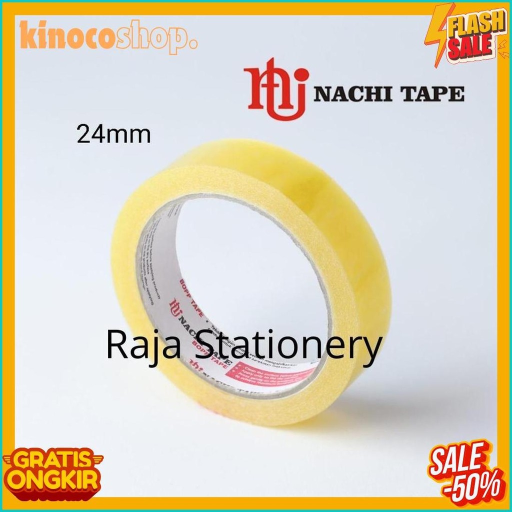 

Nachi Stationery Tape 12Mm 24Mm Selotip Solatip Lakban Solasi Isolasi Nachi [1 Box] Flash Sale! Diskon Hingga 70%