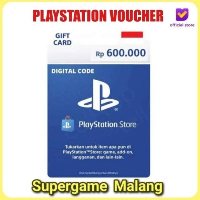 Terlaris Psn Wallet Ps5 Ps4 100K 300K 600K Gift Card Indonesia Resmi Fisik Ps 5 Ps 4 Ready Stok