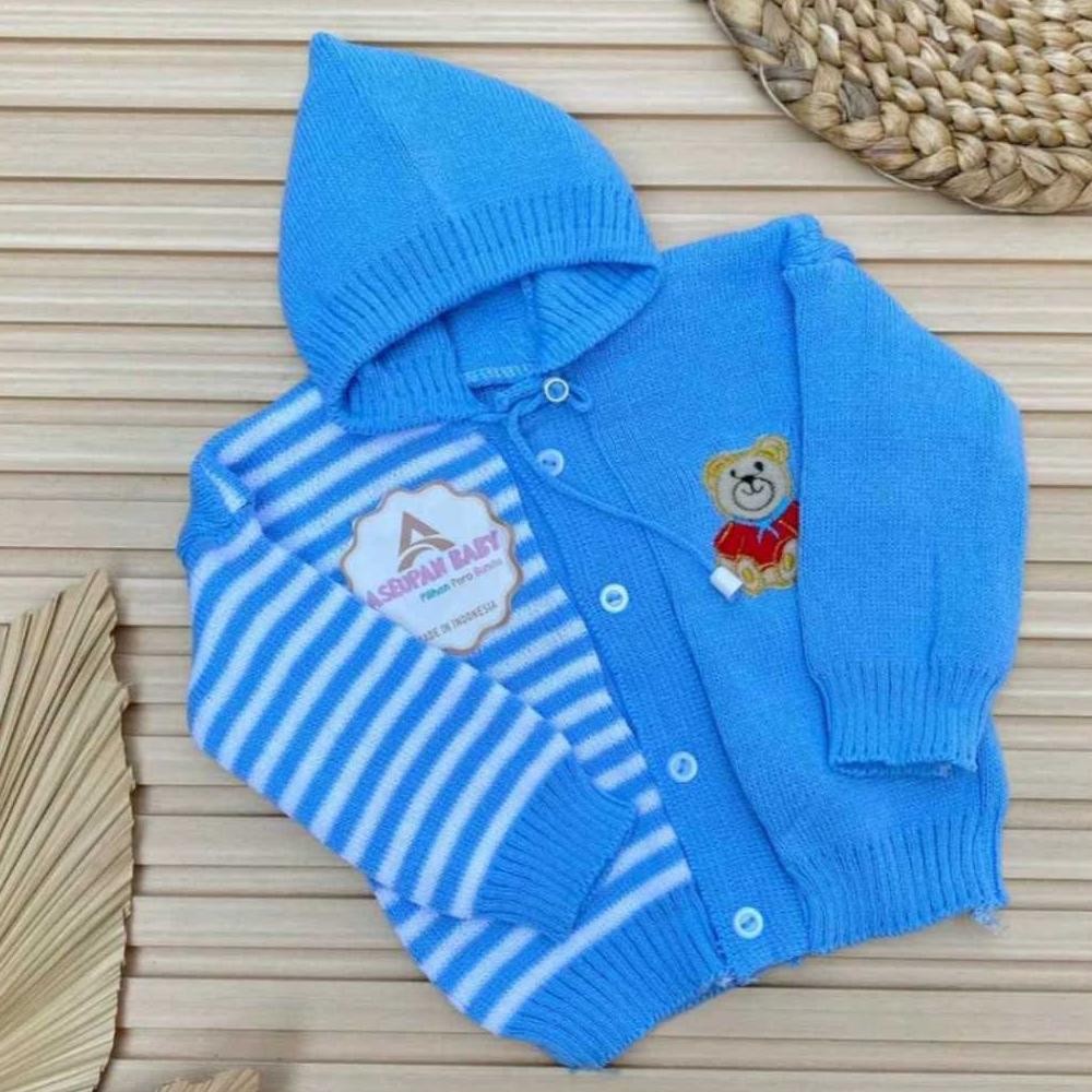 Oz67 Jaket bayi laki laki perempuan newborn 0-6 bulan sweater rajut bayi atasan bayi baby baru lahir