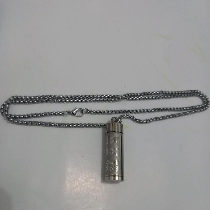 Produk Unggulan] kalung liontin titanium tabung