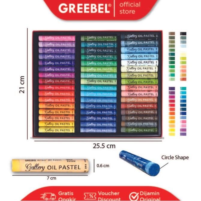 

Baru Crayon Greebel Artist Oil Pastel 48 Warna Premium