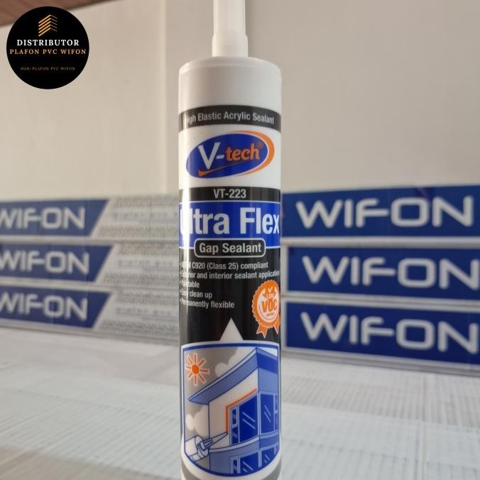 Promo Sealant Putih Silen PVC Lem Silen plafon PVC COD