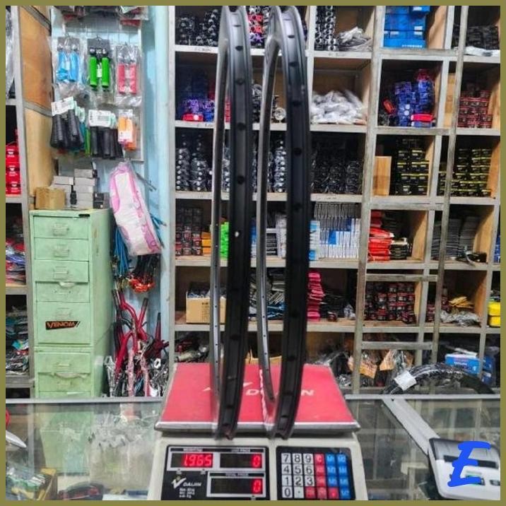 | TJY | VELG RIMS 700C 5 CM PLATINUM HITAM 36 H FIXIE RB NON BRAKELINE