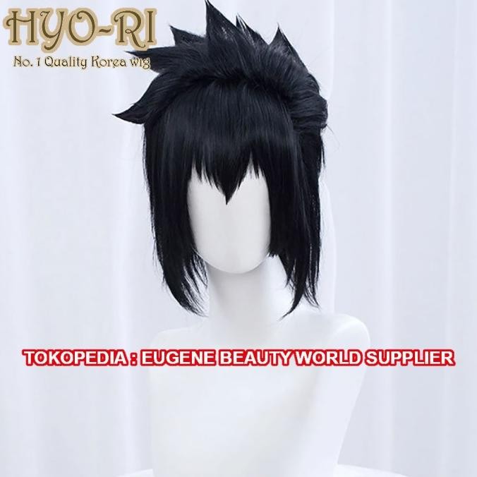 TERLARIS - READY STOK RAMBUT PALSU WIG COSPLAY ANIME NARUTO UCHIHA SASUKE UCHIHA