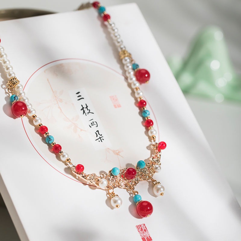 Kalung Fashion Vintage Rantai Klavikula Vintage untuk Wanita