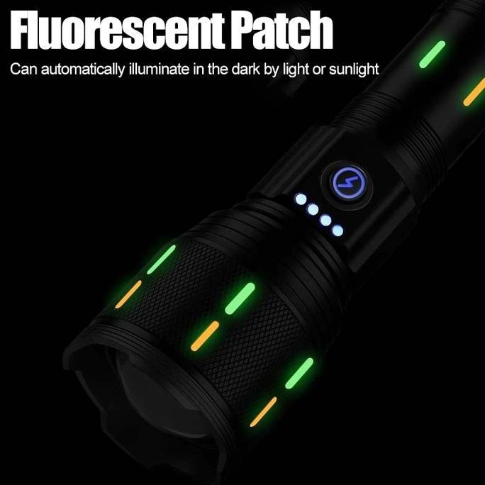 Anbolt COD M19 Pro Max Senter LED Super Terang Tahan Lama 100000 lumens Zoom Anti Air Senter Jarak J