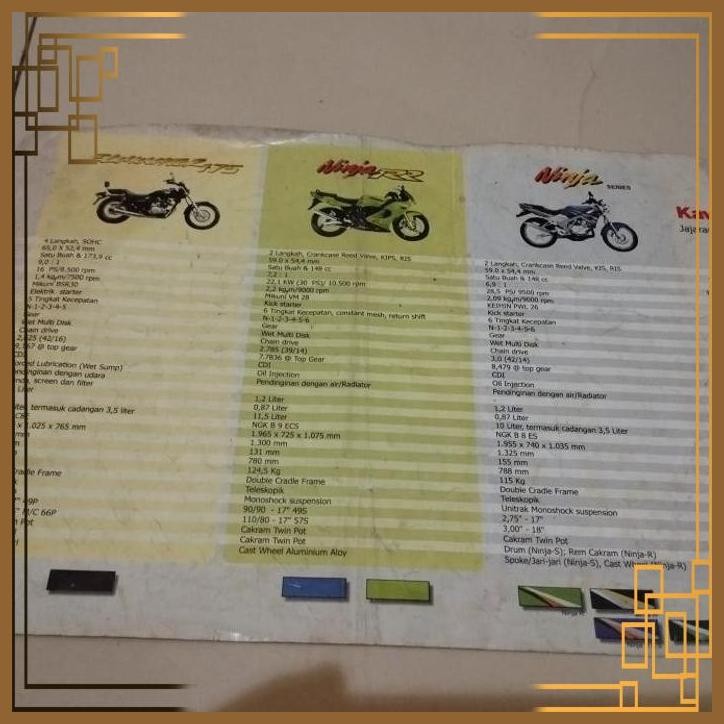 [YNM] FS BROSUR SPESIFIKASI KAWASAKI ELIMINATOR, NINJA RR OLD ZX NINJA KIS