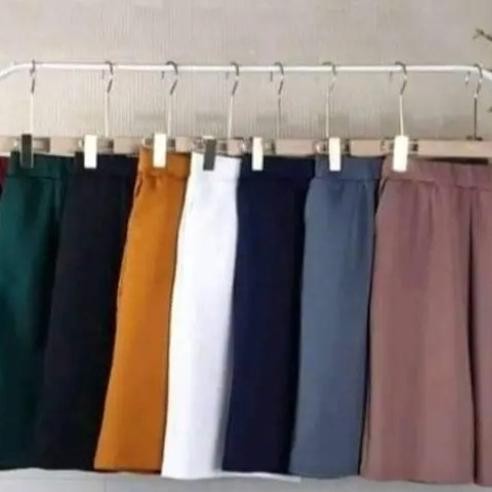 Promo Celana Pendek Wanita Kulot Celana 3/4 Santai Selutut