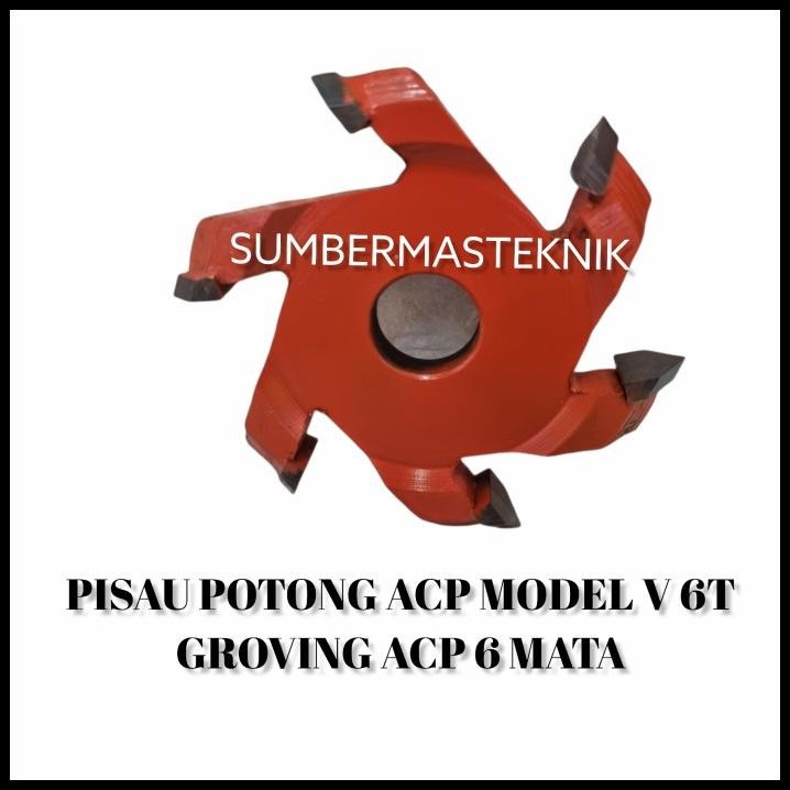 

Pisau Potong Acp Model V 6 Mata / Cutter Groving Acp Alumunium 6T