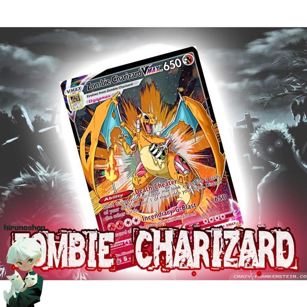 Kartu Pokemon Tcg Hologram Special (Vmax) - Zombie Charizard Murah