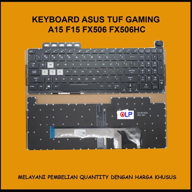 KEYBOARD ASUS TUF GAMING A15 F15 FX506 FX506HC 1904T
