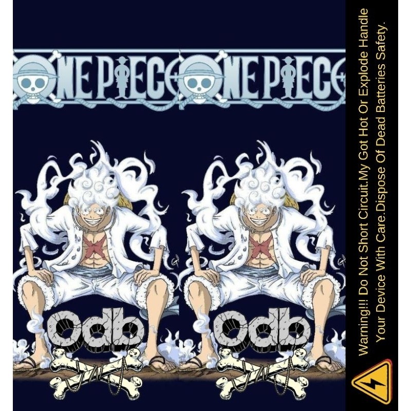 

*PromoGet2* Ambitionstore Stiker Wrap Baterai 18650 One Piece V1 Series Pelindung Dan Penghias Untuk Segala Merek 12 Stiker Garskin HP/Case Custom COD