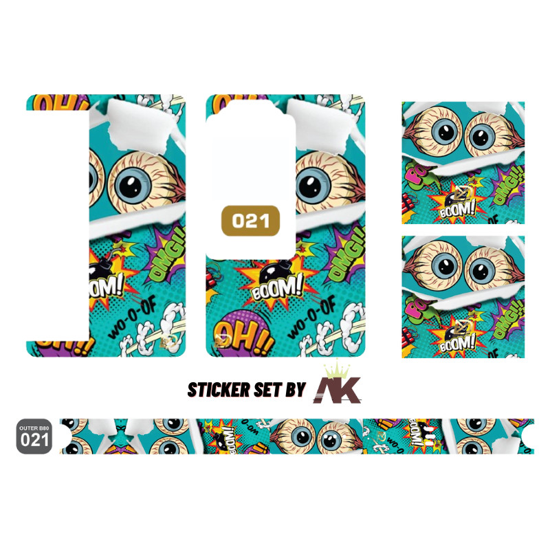 

*PromoGet2* Set Lengkap Laminasi Doff B80 Pres 21 Stiker Garskin HP/Case Custom Dan COD