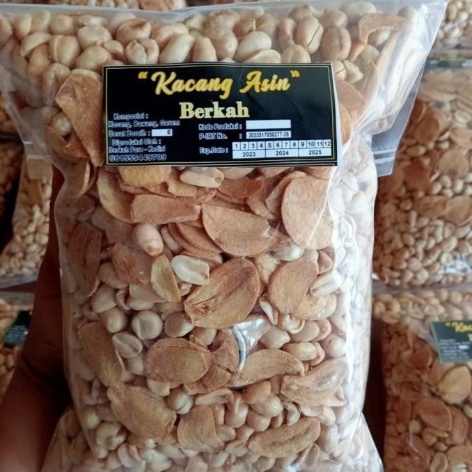 

(Good) KACANG ASIN BAWANG GORENG 1KG RENYAH GURIH MURAH
