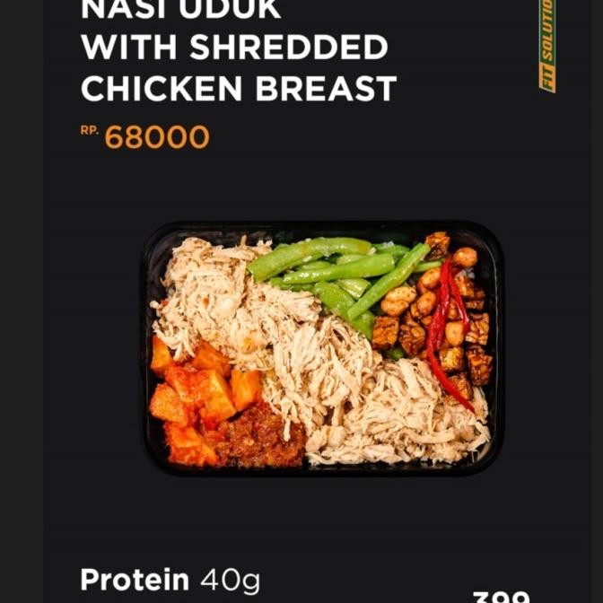 

(Good) Low Cal Nasi Uduk with Shredded Chicken Breast. Healthy Diet Catering