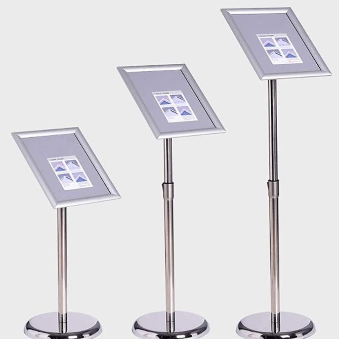 

Poster Stand Adjustable Menu Frame Sign Holder Display A3 A4 Stainless