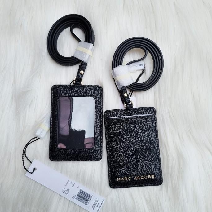 

Kartu Nama Marc Jacobs MJ Lanyard ID Card Case Black 100% Original