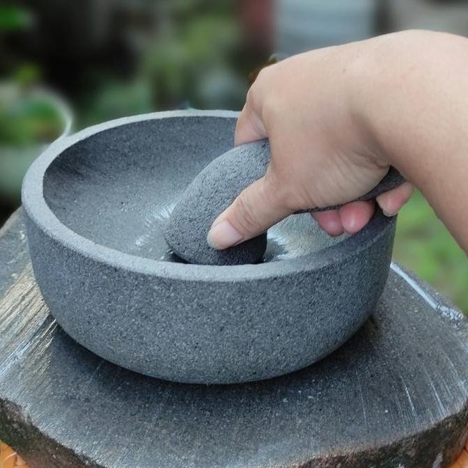 Cobek Batu Kali Pori 20cm Mangkok : Efisiensi Dapur dalam Desain Cekung saml