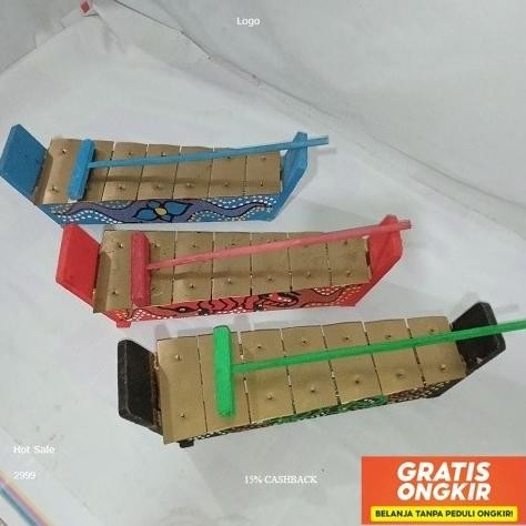 Diskon Gamelan Motif Anak / Alat Musik Gamelan Tradisional / Gamelan Kenong Jawa Tabuhan Jaranan Sto