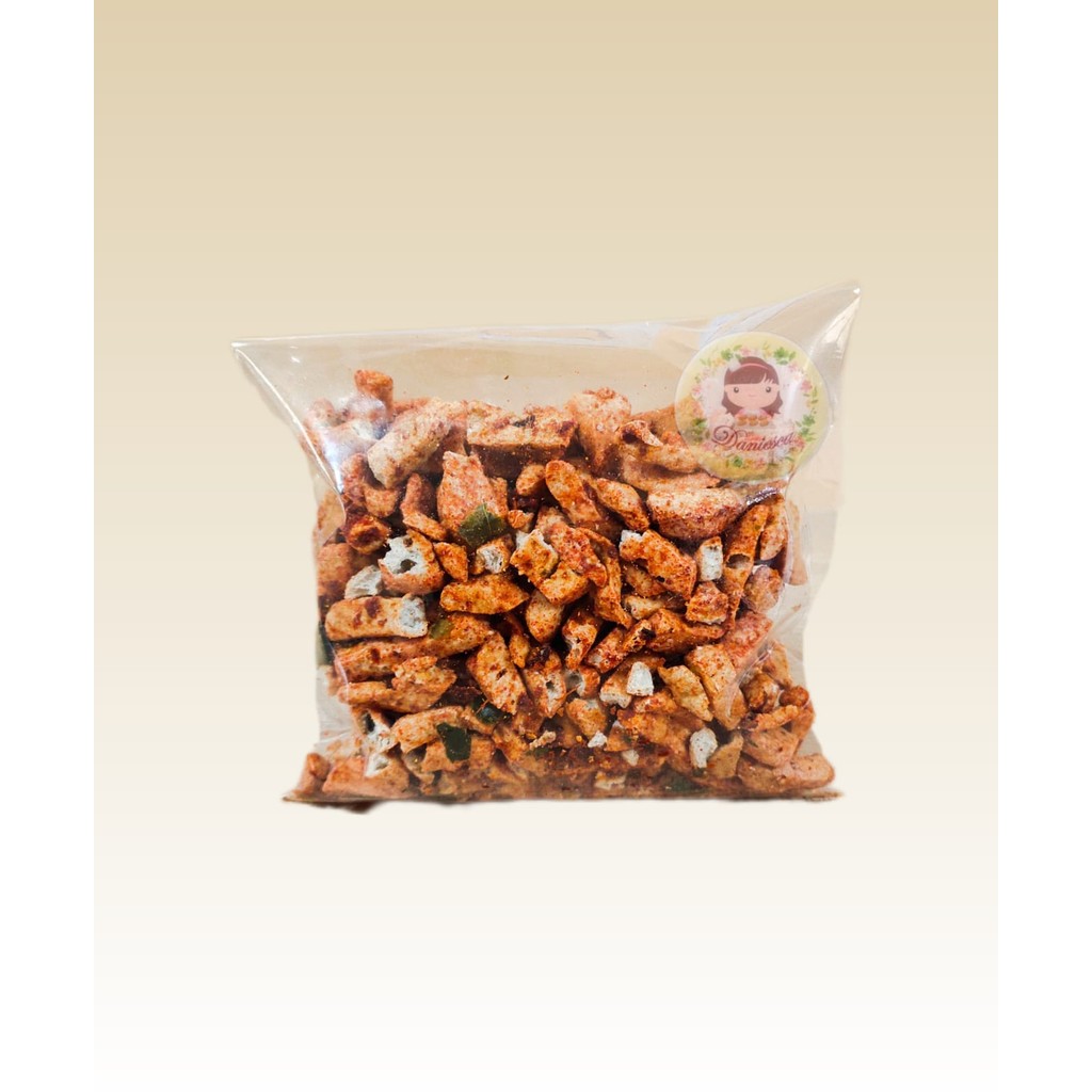 

.250gr Basreng Pedas Daun Jeruk snack asin pedas enak halal ( DS bgr )