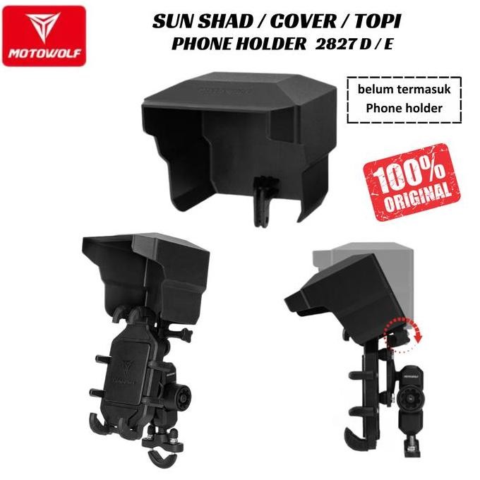 Motowolf Holder Topi Cover Phone Holder Motowolf 2827 Anti Silau