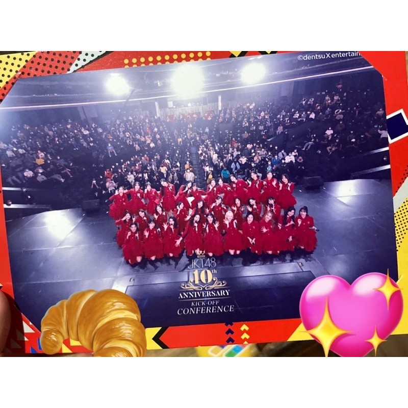 photo group official jkt48 10th anniv kick off sign christy gen 7 photo pack