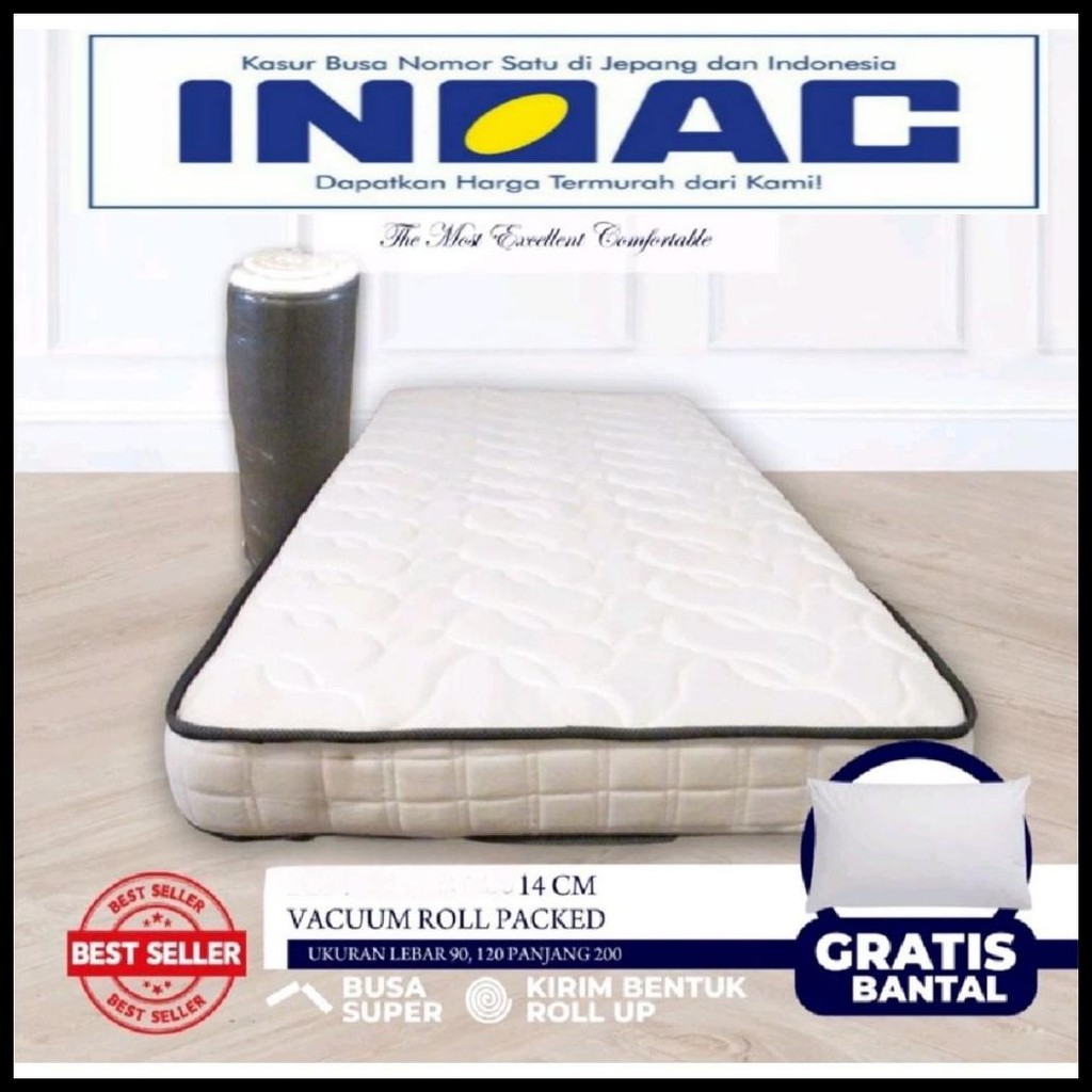 KASUR BUSA INOAC GARANSI 10 TAHUN TEBAL 14CM / 20CM / KASUR IN BOX / KASUR INOAC ROLL UP / GARANSI A
