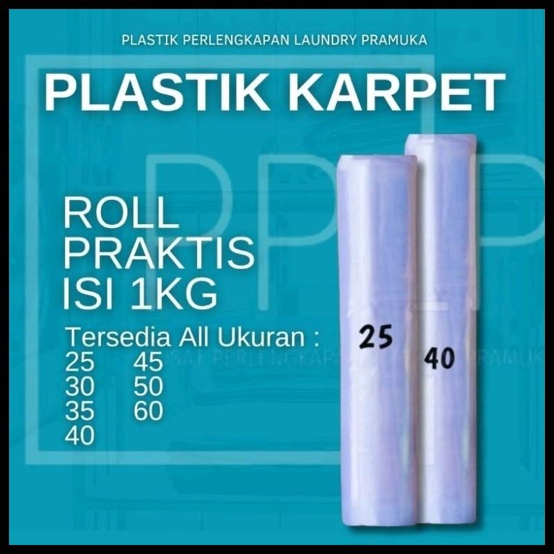 PLASTIK KARPET ROLL LAUNDRY KILOAN ALL UKURAN