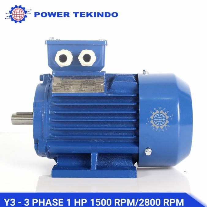 Dinamo 1 HP 1500 RPM / 2800 RPM 3 Phase Tipe Y3 Famoze Pro 1 PK