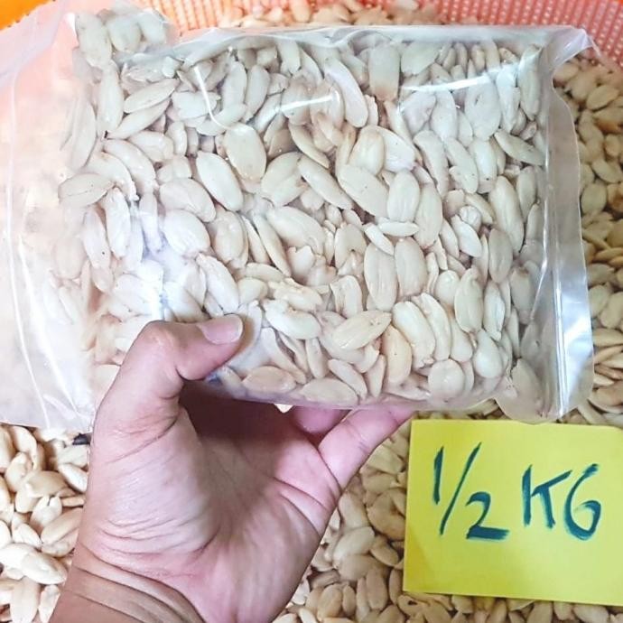 

(Good) Kenari Kupas UTUH Almond Jawa Java Almond kemasan 500 gram.