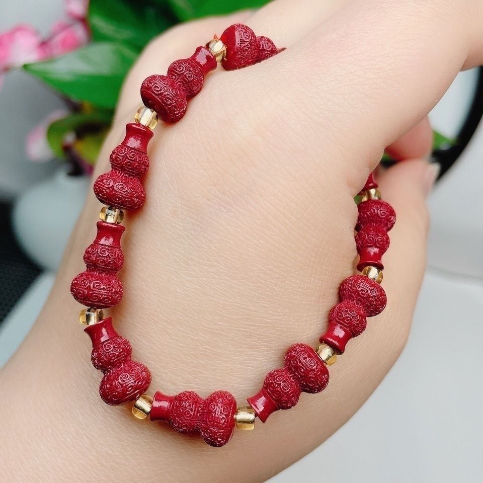 Cinnabar Gourd Pendant Cinnabar Gourd Necklace Fortune Pendant