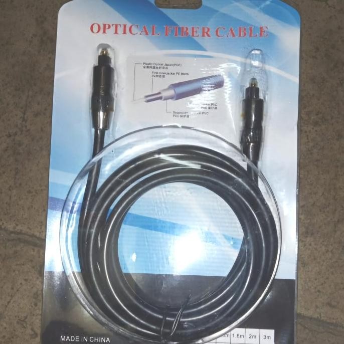 KABEL DIGITAL FIBER OPTIK/ KABEL OPTIK/ OPTIK AUDIO ORIGINAL DAN TERPERCAYA
