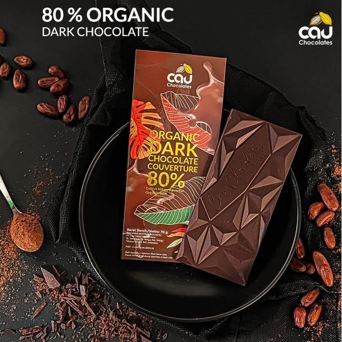 

(Good) CAU - Organic Dark Chocolate Couverture 70g ( Cokelat Coklat Keto )