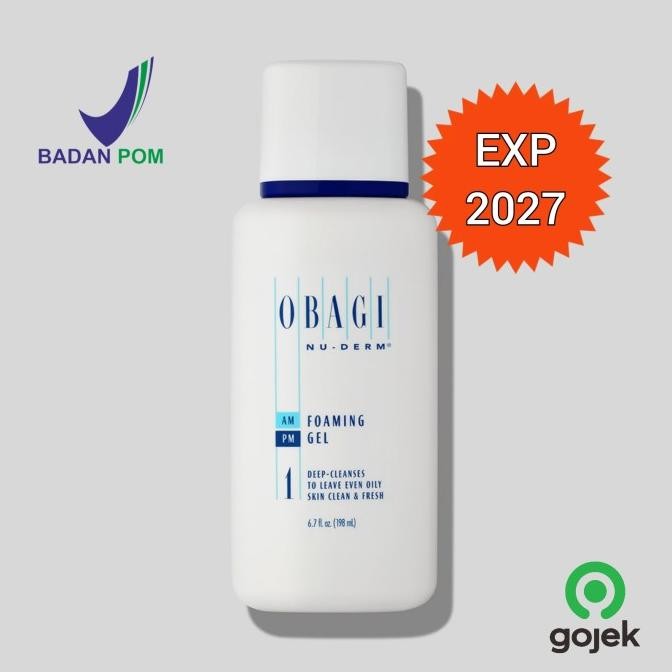 TERBARU - Obagi Nu Derm No.1 Foaming Gel Pembersih Wajah Normal/Berminyak 200mL