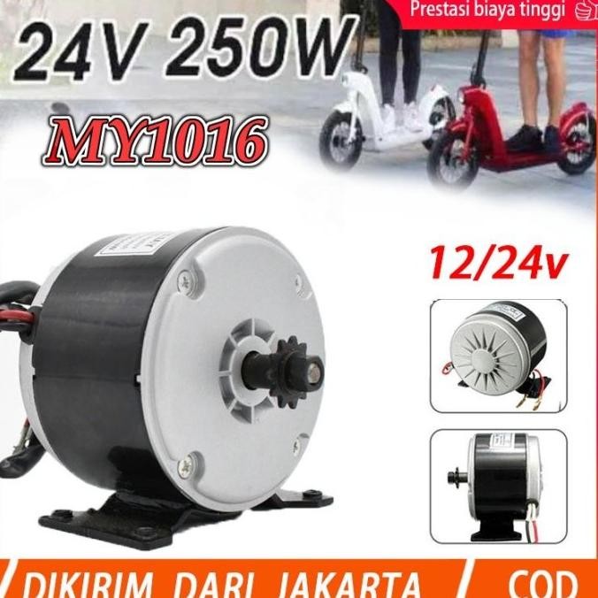 Dinamo Motor Electric Bike MY1016 12V/24V 250w DC Motor MY1016 24V