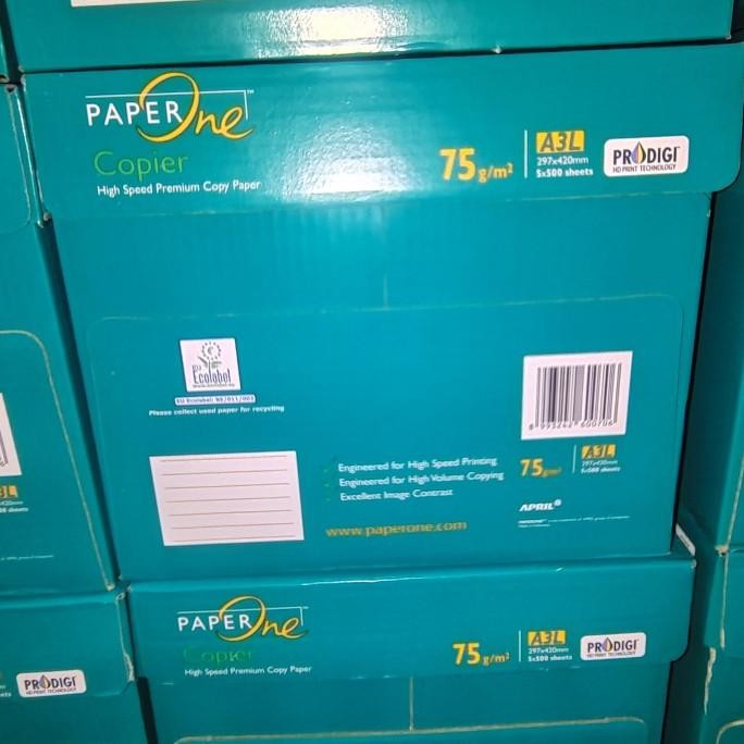 

kertas HVS A3 75 gsm PaperOne perDus