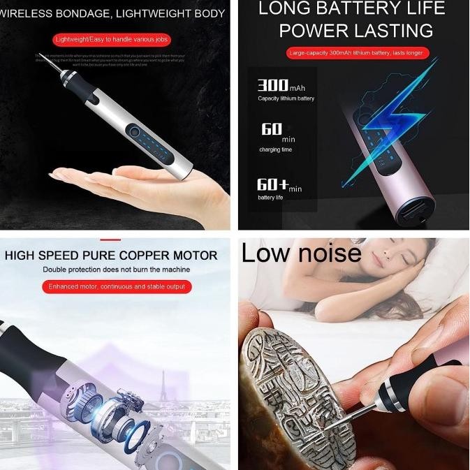 

ALAT BOR LISTRIK MINI USB PORTABLE POLISHING GRINDER UKIR 18000 RPM