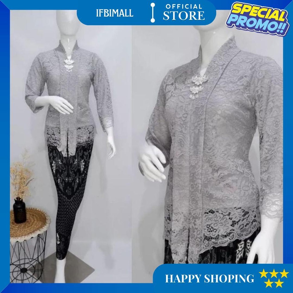 Setelan Kebaya Floy Kartini - Kebaya Modern - Kebaya Wisuda - Kebaya Kekinian - Kebaya Brokat - Keba
