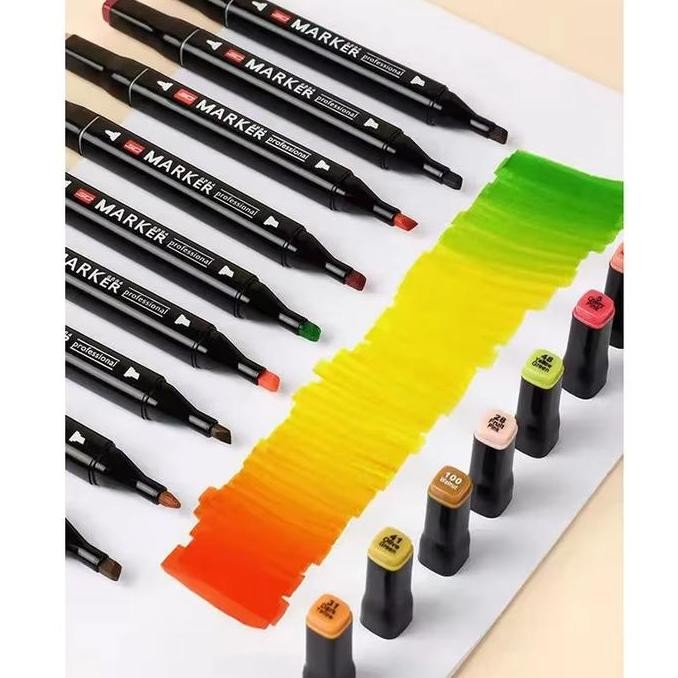 

DOUBLE PEN TIP MARKERS BRUSH PENS SET PAINTING HIGHLIGHTER SCHOOL ART SUPPLIES