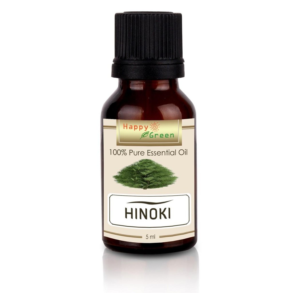 Happy Green Hinoki Essential Oil (5 Ml) - Minyak Kayu Hinoki Jepang Original Dan Terpercaya