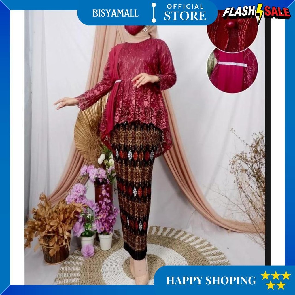 Setelan Kebaya Aurora Selendang Aurel//Kebaya Blouse Selendang Aurel//Model Kebaya Terlaris 2022//Ke