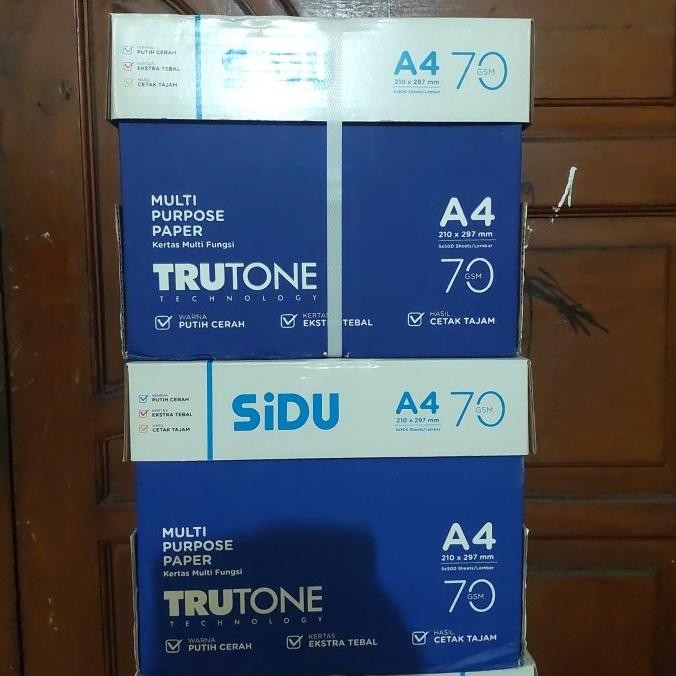 

kertas poto copy a4 merek sidu 70 gram sebok 5rim