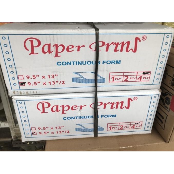 

TERBARU - Kertas Continuous Form Paper Print 9.5 x 13/2 4 ply