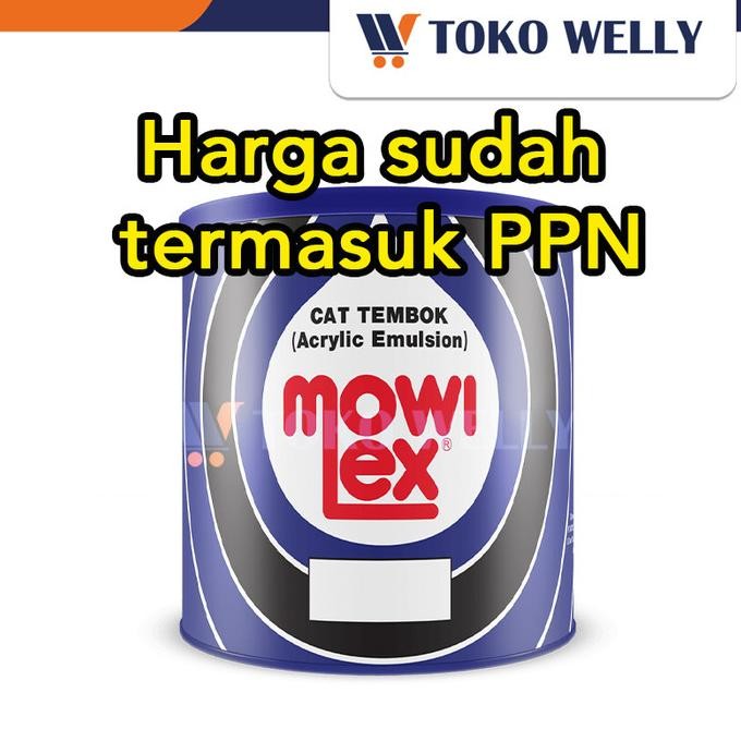Cat Tembok Mowilex Acrylic / Warna putih E-100 / Pail (20kg)