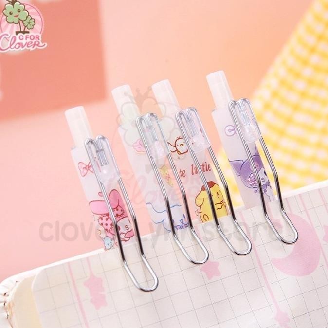 

Ew64 PULPEN ESTETIK DENGAN SILVER CLIP ballpaint pen lucu kawaii goodie bag Terlaris