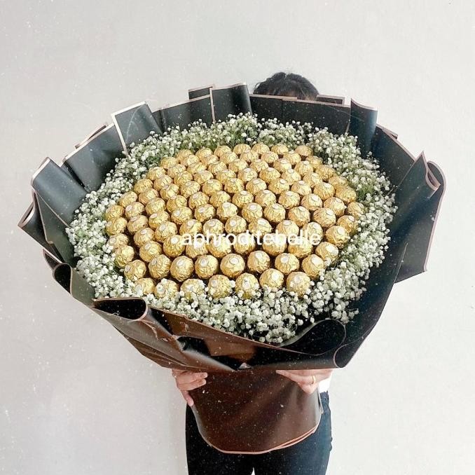 

100 Ferrero Bouquet Premium / Jumbo Coklat Bouquet / Hadiah Valentine Terlaris
