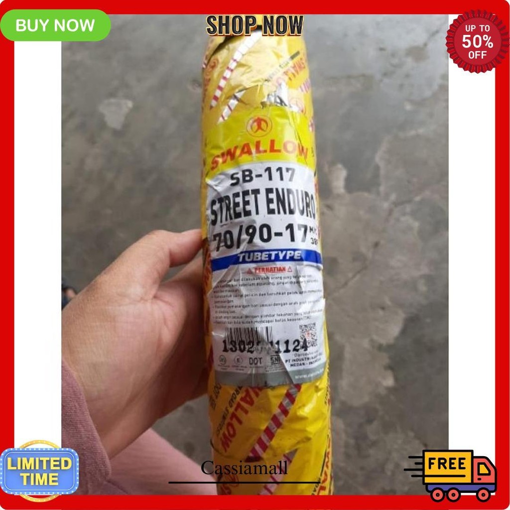 Ban Motor Swallow Sb117 Street Enduro/ Semi Trail (Tubetype) 80/90-14, 90/90-14, 80/90-17, 70/90-17 