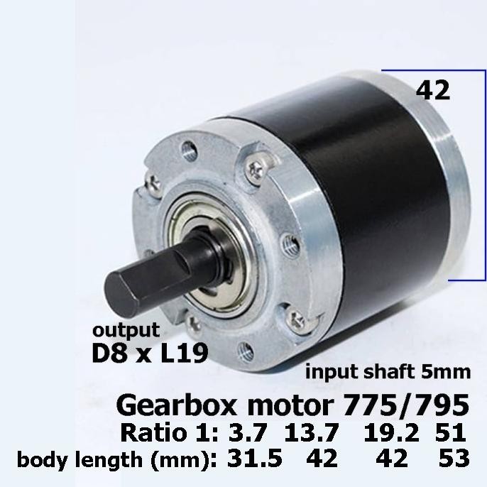 775 dc motor Mini spindle 12/24v
